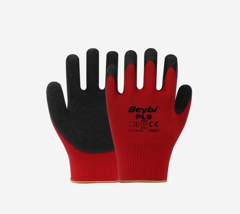 Beybi Pl9 Tırtıklı Nitril Örme Eldiven No:10 36-144-288 Çift