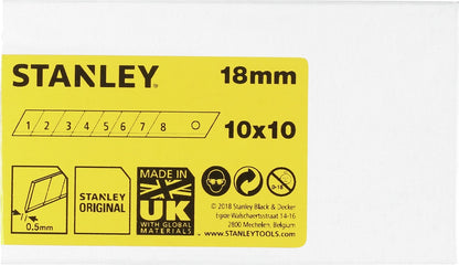Stanley 1-11-301 Maket Bıçağı Yedeği 110 X 18 MM - 10X10 Pk
